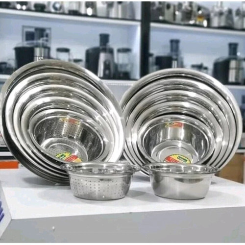 ست آبکش و لگن ۱۲ پارچه یونیک ضد زنگ - Unique 12 Piece Colander Set