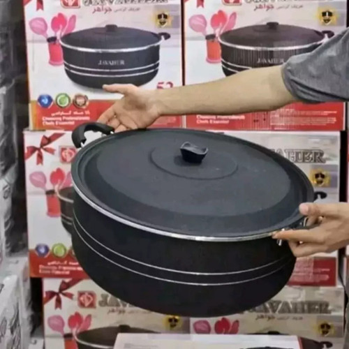 تابه و قابلمه سایز ۵۲ گرانیت اصل - 52cm Original Granite Pan Set
