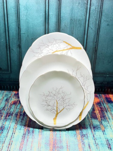 سرویس آرکوپال ۲۶ پارچه درختی نیلوفری گلدن اوپال - Golden Opal Arcopal Set